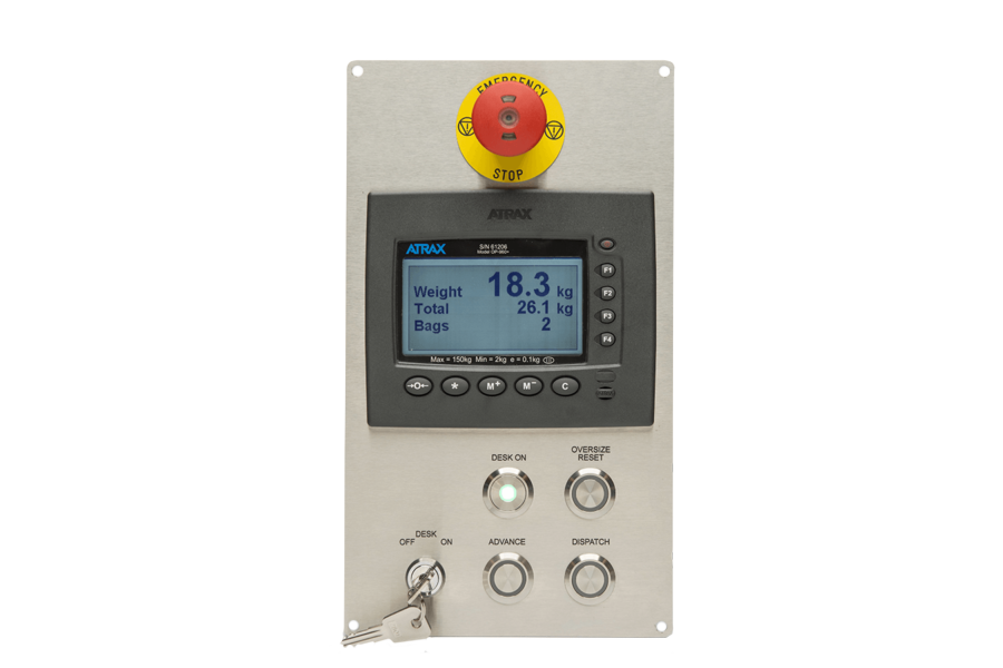 Atrax ABS960+ Extended Operator Panel: 4 Button + Key and E-Stop Atrax ABS960+ Extended Operator Panel: 4 Button + Key and E-Stop
